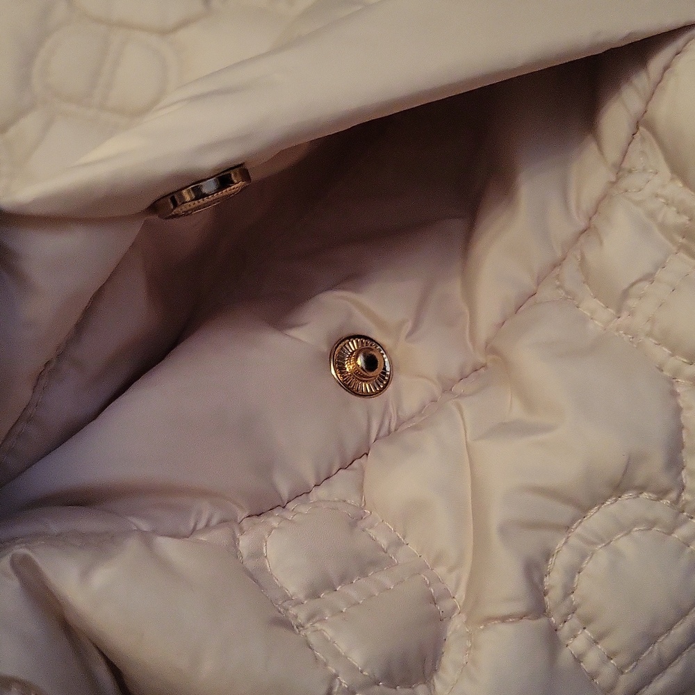 Twin Set Nwt Cream Lightweight Puffer - Picture 7 of 8